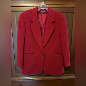 VTG wool Harve Benard Red Blazer